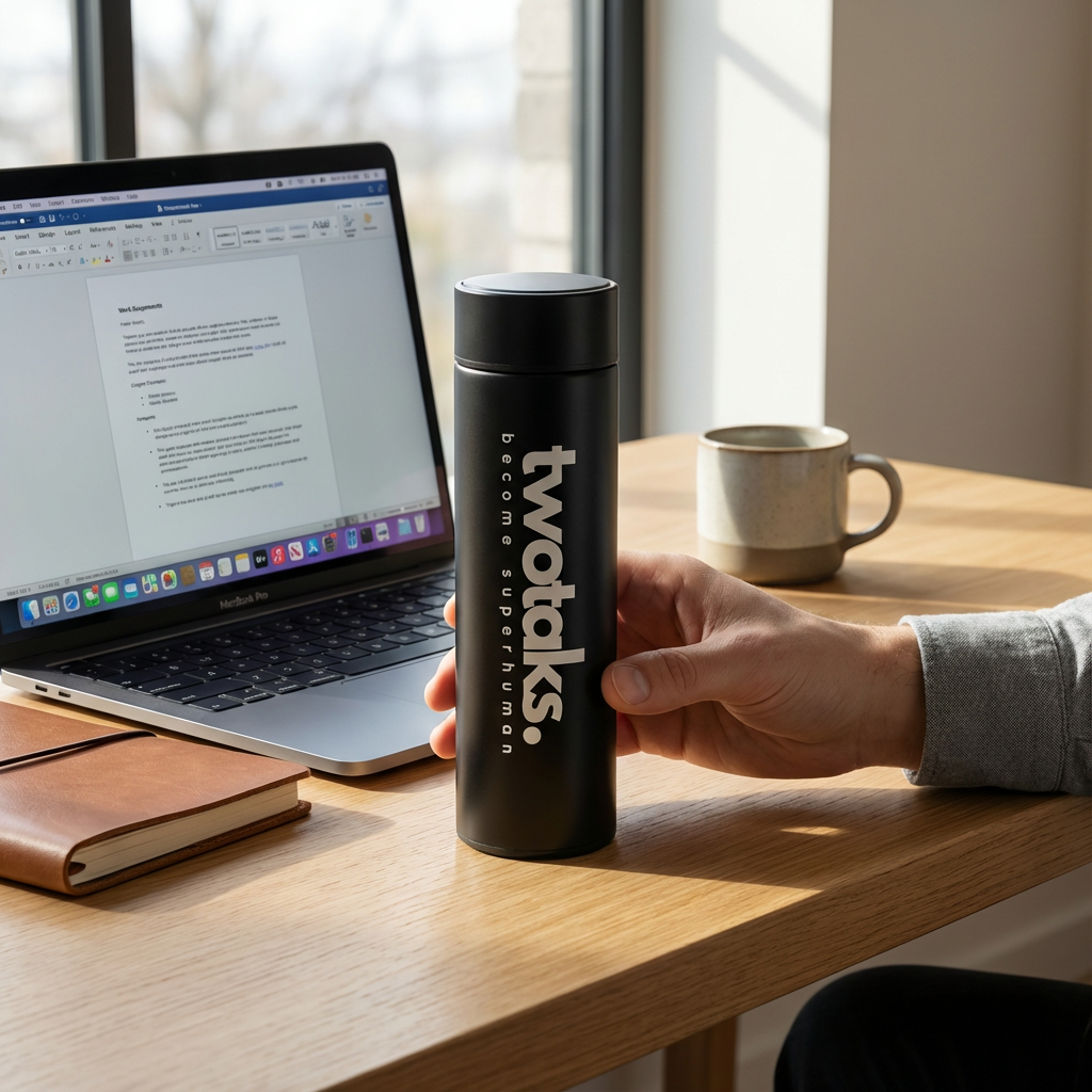 twotaks Smart Thermos Bottle – 500ml Stainless Steel (Hot & Cold)